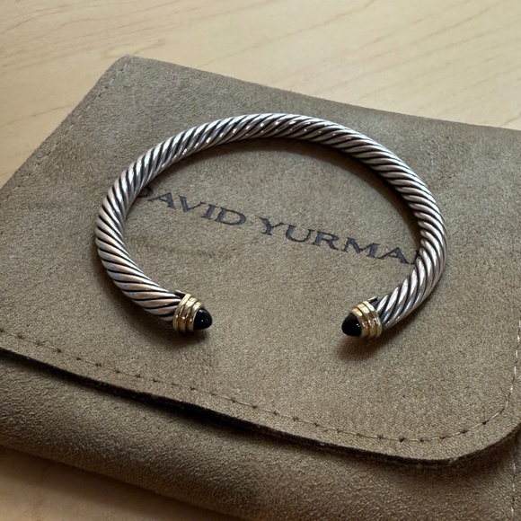 David Yurman Classic Cable Bracelet with Black Onyx, 5mm - Picture 1 of 7